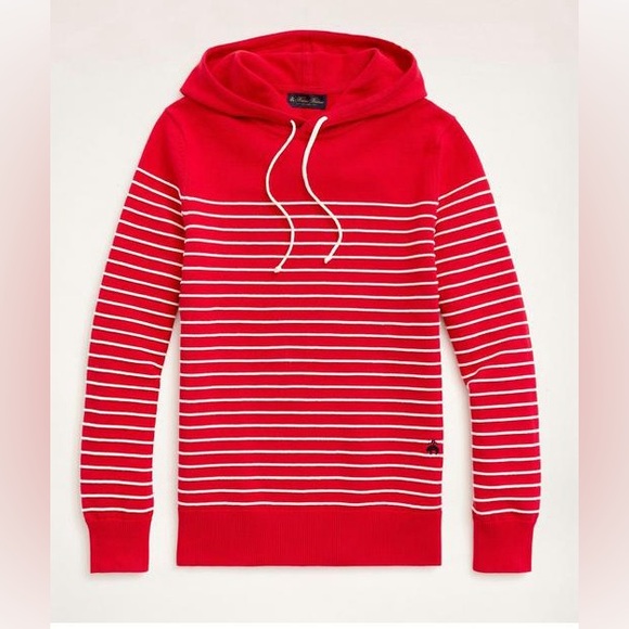 Brooks Brothers Cotton Drawstring Hoodie Sweater - Picture 6 of 6